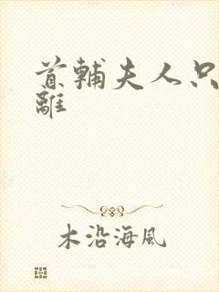 首辅夫人只想和离