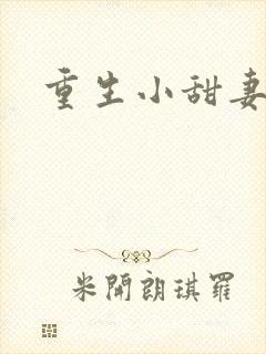 重生小甜妻