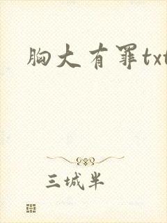 胸大有罪txt