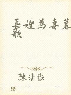 长嫂为妻暮色酒歌封面