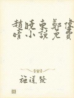 赵晓东郑伟吴雪晴小说免费阅读封面