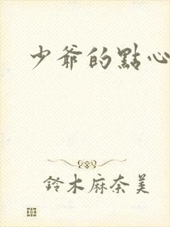 少爷的点心封面