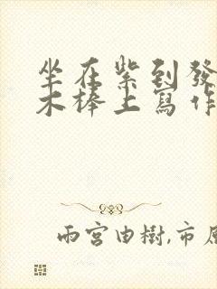 坐在紫到发黑的木棒上写作业阅读封面