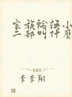 家族轮换小说第二部叫什么名字