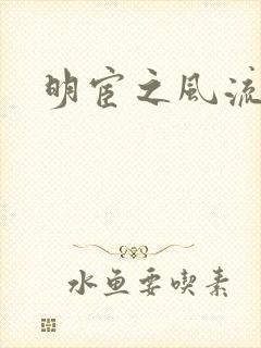 明宦之风流无边