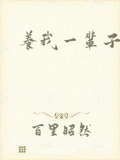 养我一辈子
