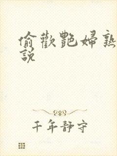 偷欢艳妇熟女小说