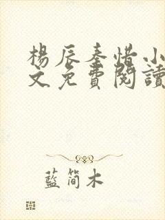 杨辰秦惜小说全文免费阅读完整版封面