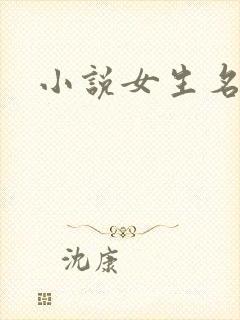 小说女生名字封面