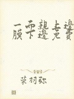 一面亲上边一面膜下边免费阅读