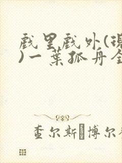 戏里戏外(现场)一叶孤舟全文免费阅读封面