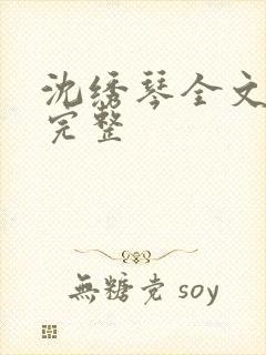 沈绣琴全文阅读完整