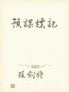 预谋标记封面