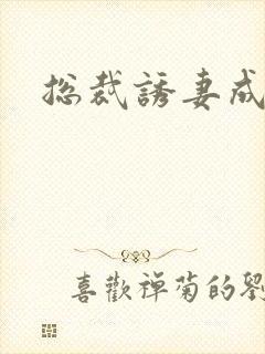 总裁诱妻成瘾