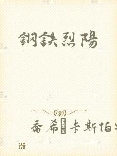 钢铁烈阳封面