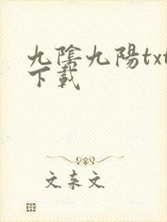 九阴九阳txt下载封面