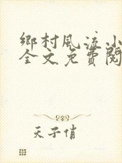 乡村风流小傻子全文免费阅读