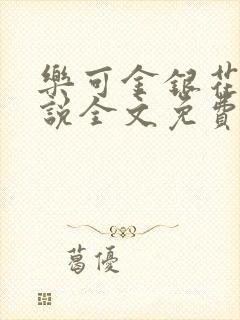 乐可金银花露小说全文免费封面