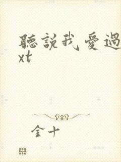 听说我爱过你txt