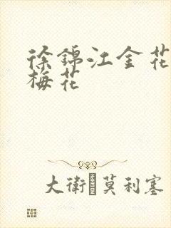 徐锦江金花瓶楷梅花
