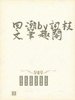 回潮by词枝全文笔趣阁封面