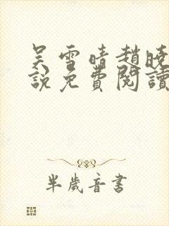吴雪晴赵晓东小说免费阅读