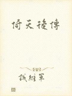 倚天后传封面