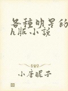 各种明星的综艺h版小说