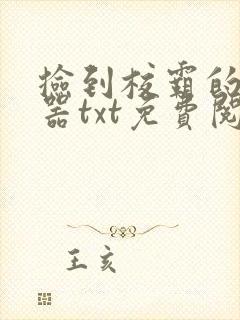 捡到校霸的遥控器txt免费阅读