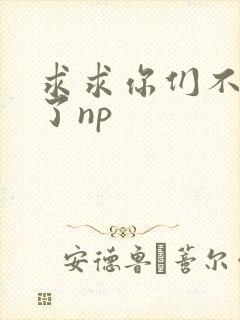 求求你们不要做了np