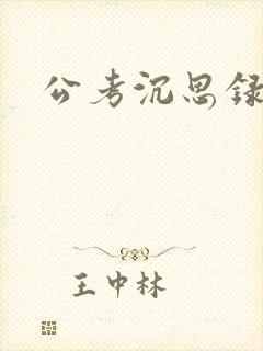 公考沉思录