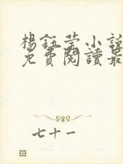 杨钰莹小说全文免费阅读最新章节封面