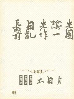 长日光阴光阴似箭乱作一团笔趣阁封面