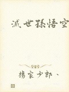 灭世孙悟空封面