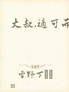 大叔,适可而止