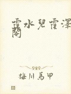 霍水儿霍泽笔趣阁封面