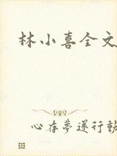 林小喜全文阅读