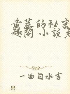 黄蓉的秘密 笔趣阁 小说免费阅读