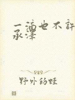 一滴也不许漏魏承泽