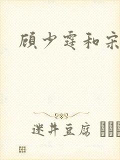 顾少霆和宋斯曼