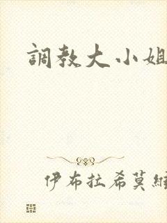 调教大小姐
