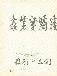秦峰江晓晴的小说免费阅读封面