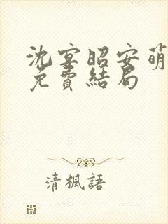 沈宴昭安萌全文免费结局
