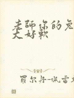 老师你的兔子好大好软