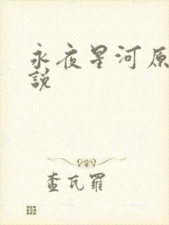 永夜星河原著小说封面