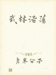 武林浩荡封面