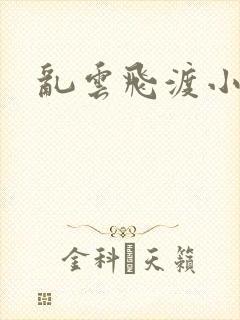乱云飞渡小说封面