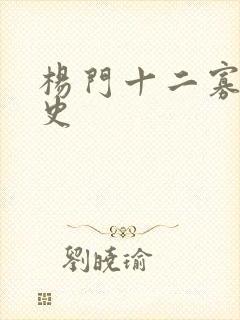 杨门十二寡妇艳史封面
