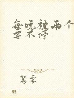 每晚被两个师傅要不停封面