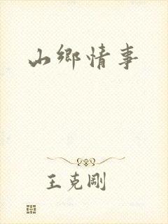 山乡情事封面
